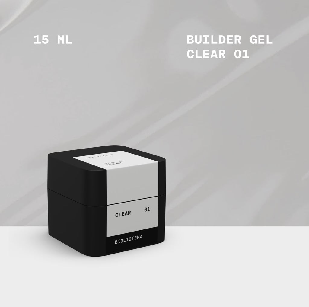 Builder Gel Clear №01 skaidrus modeliuojantis gelis