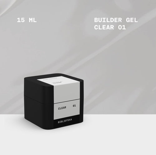 Builder Gel Clear №01 skaidrus modeliuojantis gelis