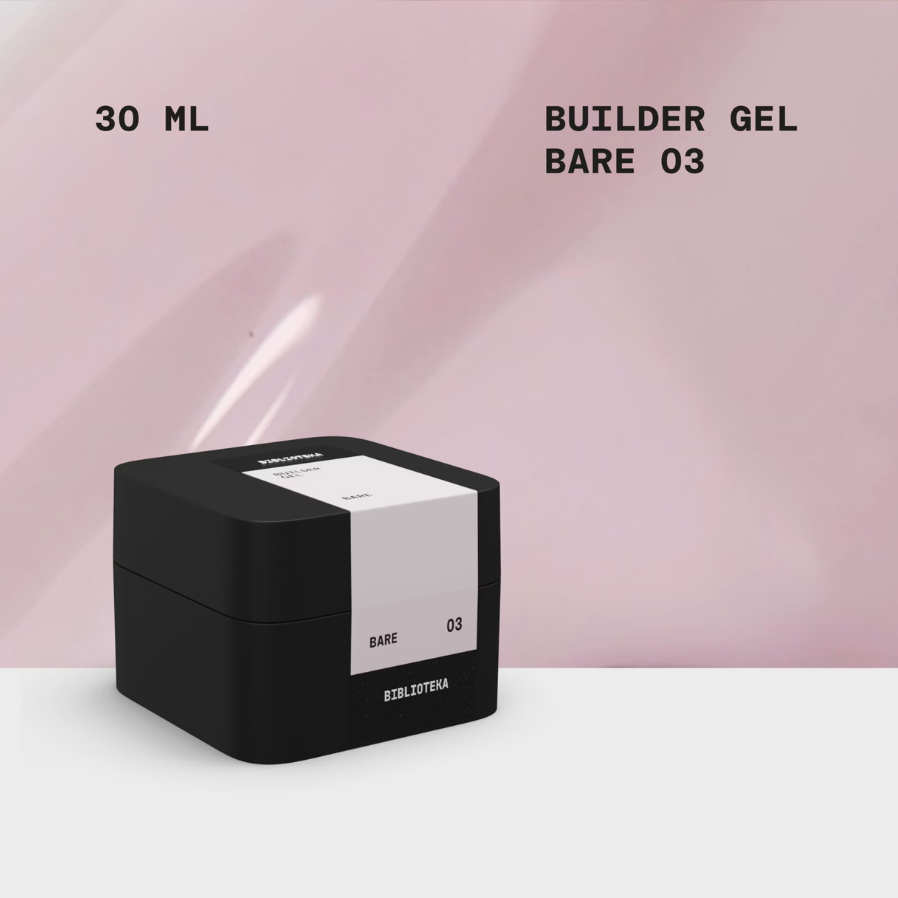 Builder Gel Bare №03 natural nude builder gelis 30 ml
