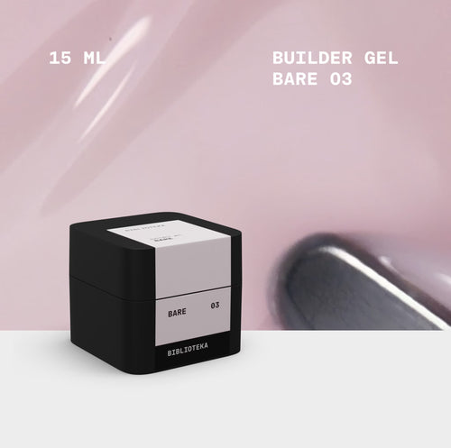 Builder Gel Bare №03 nude modeliuojantis gelis