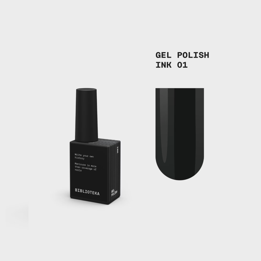 Ink juodas gelinis lakas 10 ml