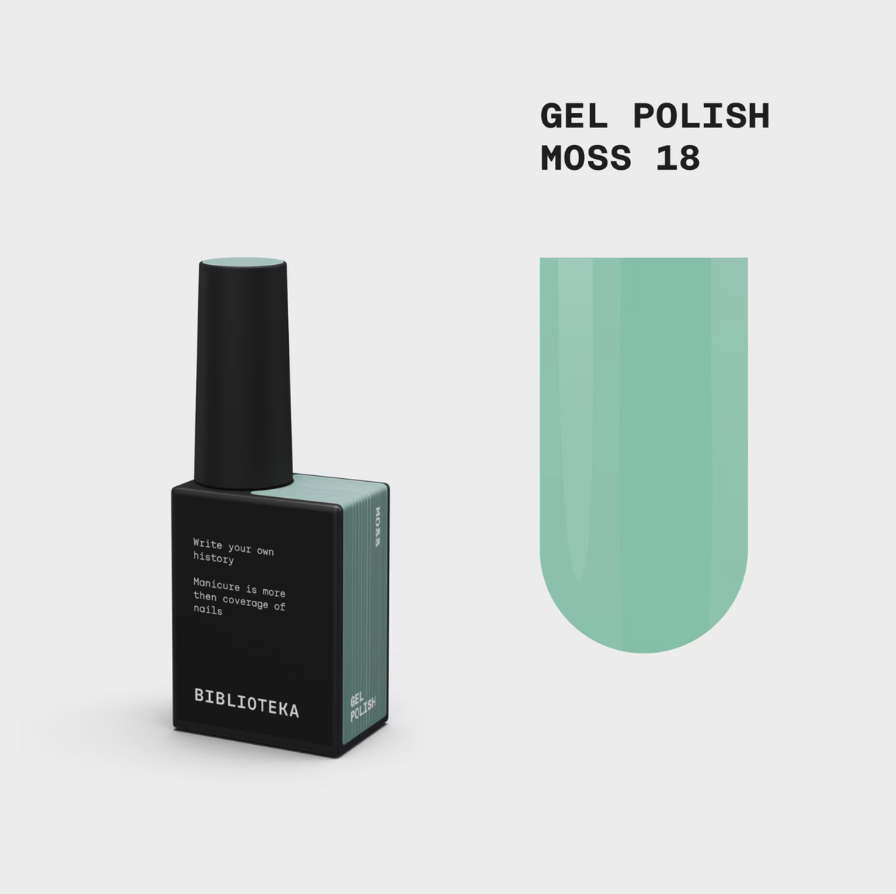 Moss samanų žalios spalvos gelinis lakas 10 ml