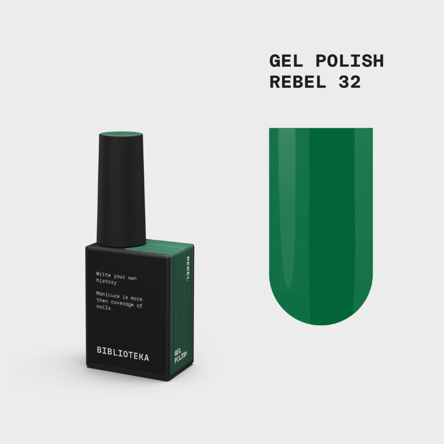 Rebel tamsiai žalias gelinis lakas 10 ml