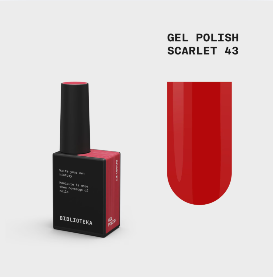 Scarlet šiltas raudonas gelinis lakas 10 ml