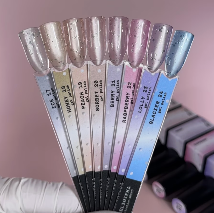 hexagon glitter gel polish collection